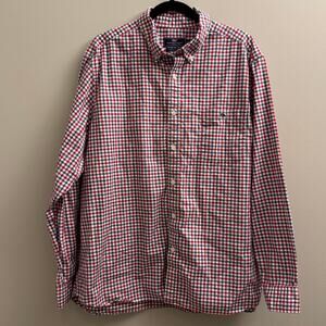 Vineyard Vines Men's XL Button Down Classic Fit Shirt Preppy Gingham Casual